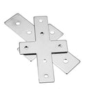 Machifit 2020/3030/4040 Industrial Aluminum Extrusions Cross Connector Carbon Steel Nickel Plating