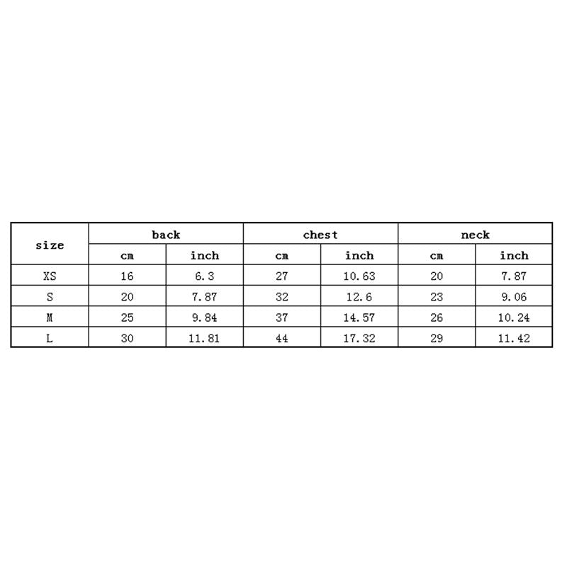 Pet Puppy Small Dog Cat Pet Clothes Vest T Shirt Apparel Clothes M