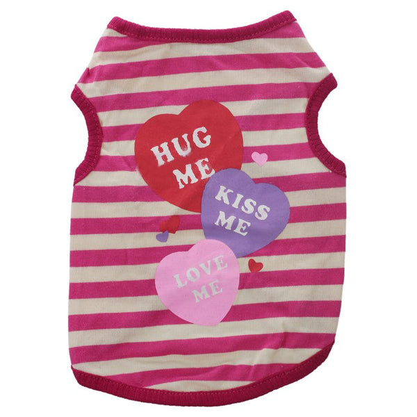 Pet Puppy Small Dog Cat Pet Clothes Vest T Shirt Apparel Clothes M #10 H3G3