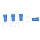 100pc Insulated Fork Spade Wire Connector Electrical Crimp Terminal 14-16AW