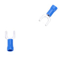 100pc Insulated Fork Spade Wire Connector Electrical Crimp Terminal 14-16AW