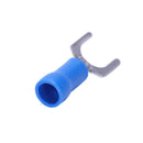 100pc Insulated Fork Spade Wire Connector Electrical Crimp Terminal 14-16AW