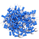 100pc Insulated Fork Spade Wire Connector Electrical Crimp Terminal 14-16AW