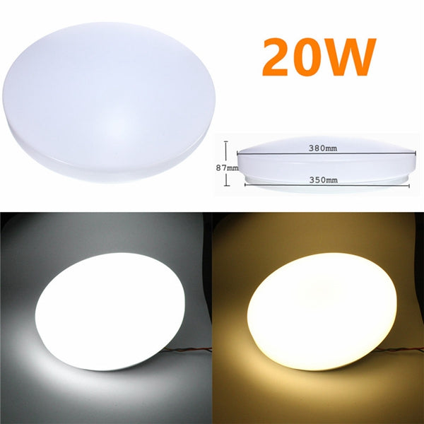 Modern 20W LED Round Ceiling Panel Light Down Lamp Kitchen Bathroom