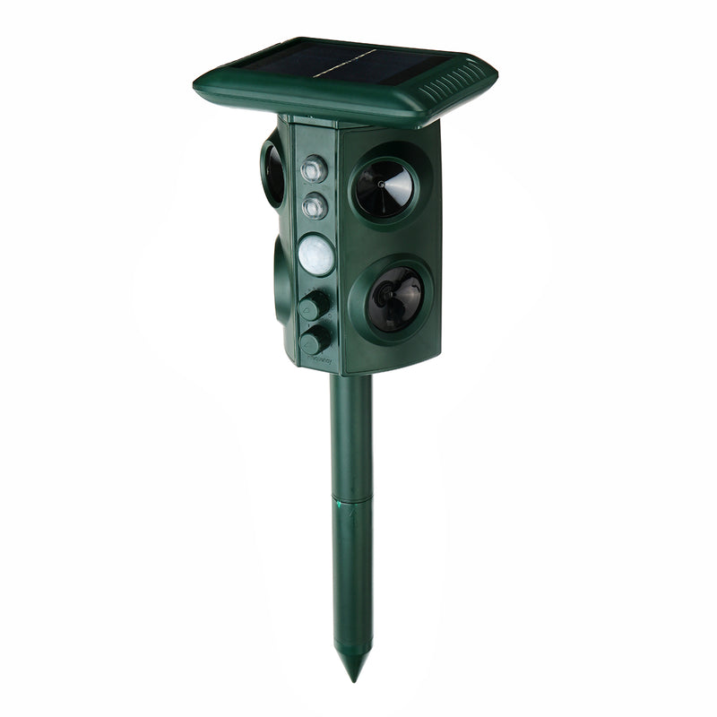 Solar Power Ultrasonic Repeller Cat Dog Pest Infrared Repellent Sensor Animal