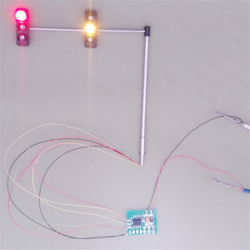 5V Street Light Traffic Light Model HO OO Scale Turn Signal LED Model Train Architecture Street