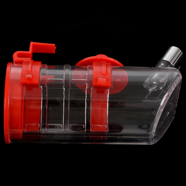 Pet Dog Puppy Drinking Kit Hanging Water Fountain Bottle Red for 350ml T8U6