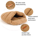 HOOPET Pet Cat Warm Sleeping Bag Fleece Cat House Kennel