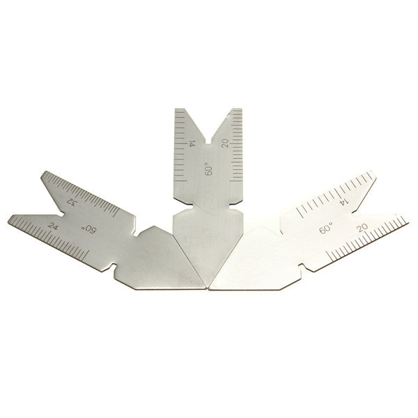 DANIU 4Pcs Screw Thread Pitch Cutting Gauge Tool Set Centre Gage 55&60 Inch&Metric