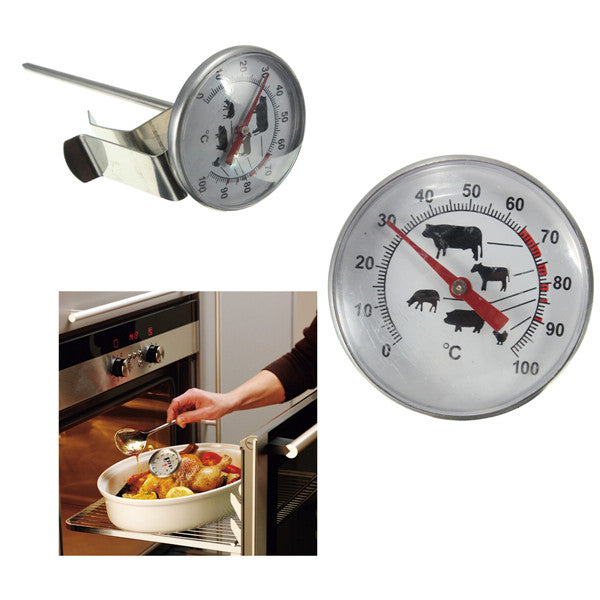 Stainless Steel Pocket Probe Thermometer Gauge Food Thermometer