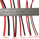 DANIU 2M AWG Soft Silicone Flexible Wire Cable 12-20 AWG (1 Meter Red + 1 Meter Black)