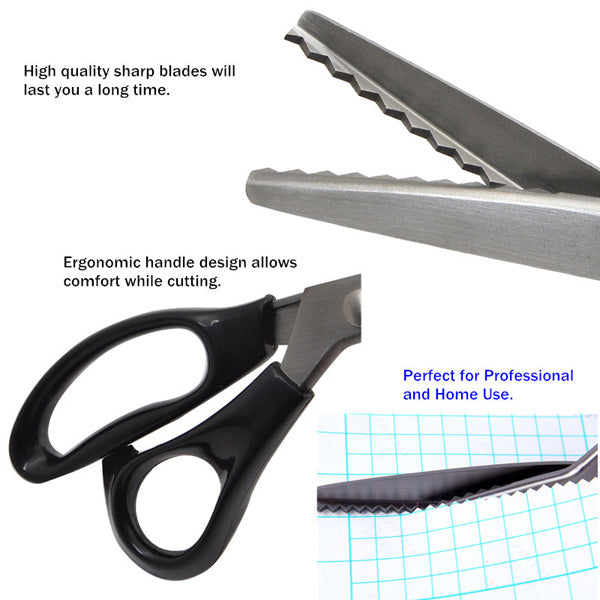 Pinking Shears Scissors Sewing Craft Upholstery Tailor Zig Zag Tool