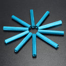 Suleve M3AS9 10Pcs M3 40mm Knurled Standoff Bolt Aluminum Alloy 6061 Anodized Spacer Multicolor