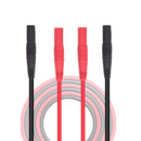 Y238 2Pcs  LCR Bridge Test Cable Universal Digital Multimeter Plug Milliohm Test Line Test Clips