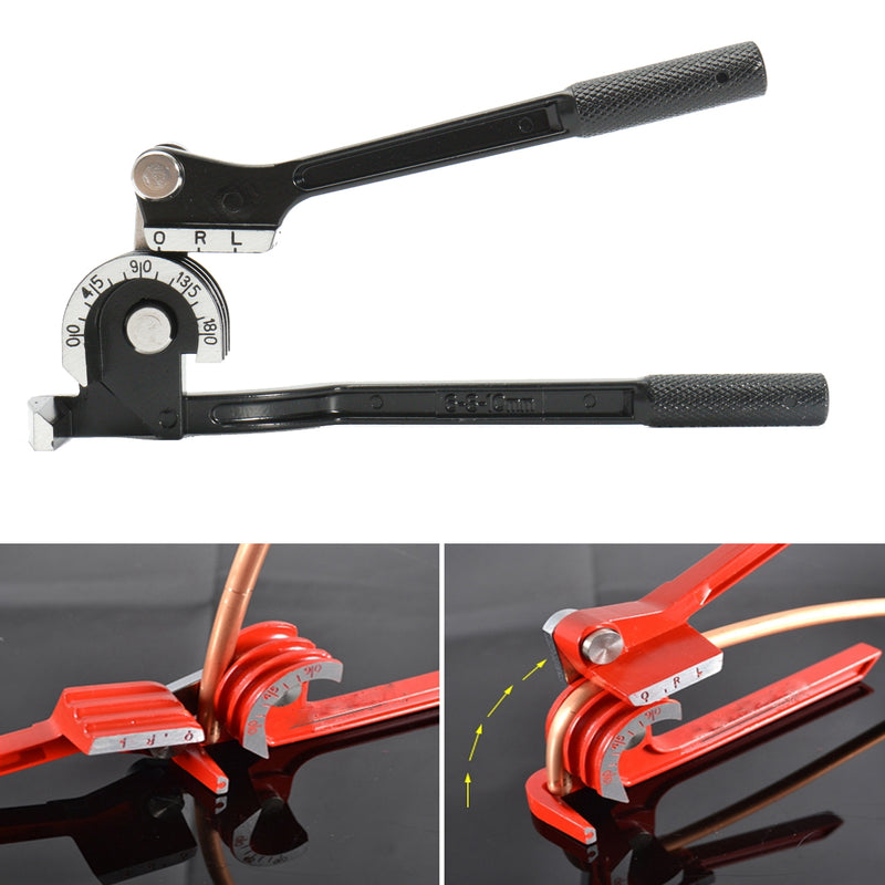 3 in 1 Black Pipe Bender Device Tube Pipe Bending Tool Three Slots 6 8 10mm Brass Tube
