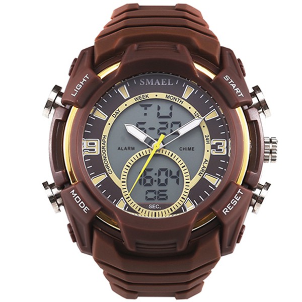 SMAEL 1349 Stopwatch Men Sport Watch Waterproof Double Display Digital Wrist Watch