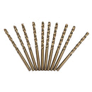 Drillpro 10pcs HSS M35 1.5/2/2.5/3/4/4.5/5mm Cobalt Twist Drill Bits Set