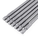 Drillpro 7pcs 150mm Square Screwdriver Bits 1/4 Inch Hex Shank Screwdriver Bit