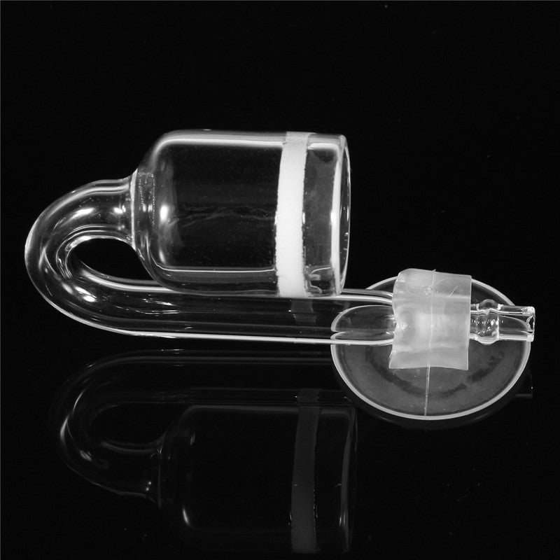 Fish Tank Aquarium CO2 Diffuser Check Valve U Shape Glass Tube Suction Cup Kit