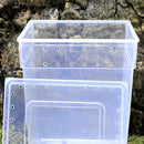 Transparent Plastic Display Box Insect Reptile Breeding Feeding Tub Turtle Tank 20*20*25