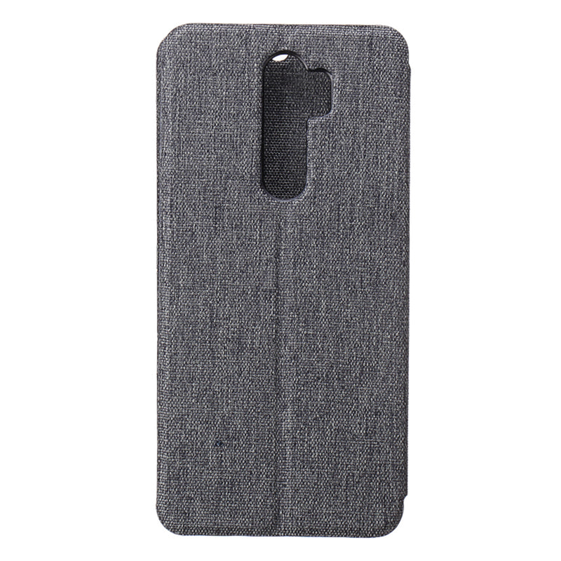 Bakeey Flip Shockproof Fabric Soft Silicone Edge Full Body Protective Case For Xiaomi Redmi Note 8 Pro