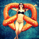 IPRee Donuts PVC Swim Pool Ring Inflatable Water Float Bed Lounge