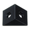 Aluminum Black Angle Corner Connector For 20mm Profile Extruder 3D Printer Part