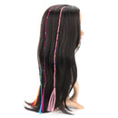 55cm Colourful Diamond Synthetic Fiber Hair Braid Extensions Halloween