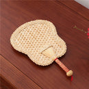 Pure Hand-Woven Wheat Straw Fan Old Man Summer Natural Hand Fan Decoration
