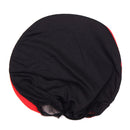 Universal Car Seat Covers Protector Full Set Steel Ring Wheel Cover Belt Pad Red Black
