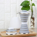 IPRee 500ml Folding Silicone Water Bottle Telescopic Mug Drinking Tea Coffee Cup Sports Travel Kettle BPA Free