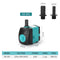 3.5-25W Multifunctional Submersible Pump Ultra Quiet Fountain Pump for Fish Tank Pond Side Suction Water Pump Water-cooled Air Conditioner