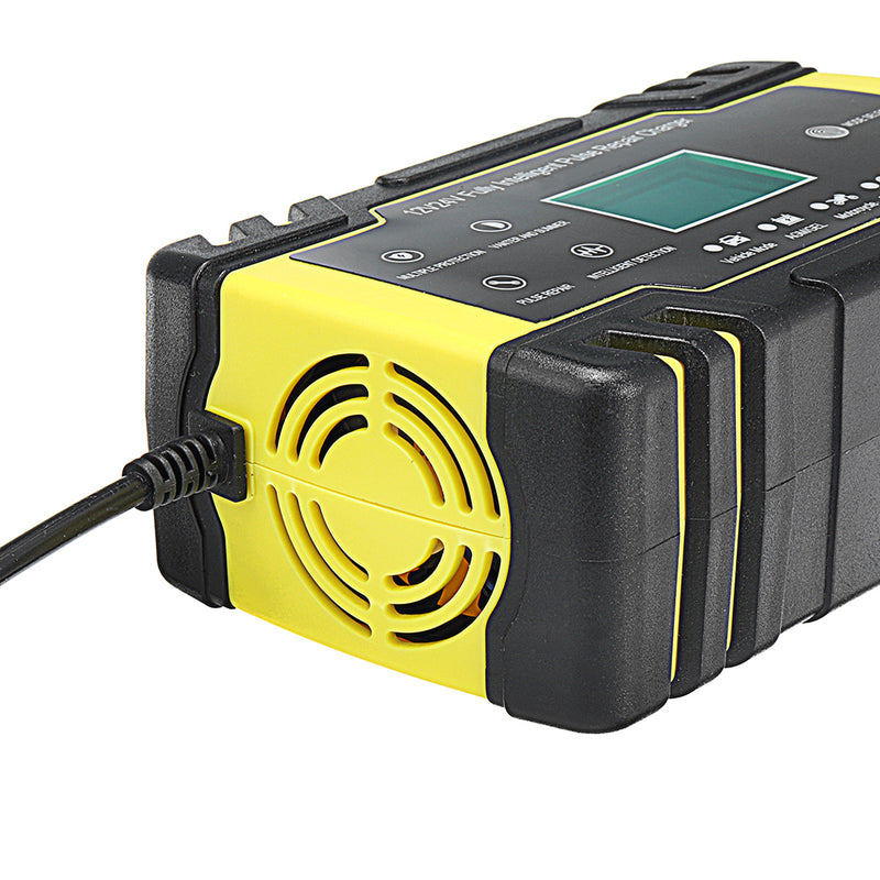 Enusic 12/24V 8A/4A Touch Screen Pulse Repair LCD Battery Charger For Car Motorcycle Lead Acid Battery Agm Gel Wet