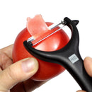 HUOHOU Kitchen Fruit Peeler Stainless Steel Peeler Multifunction Planing Tool