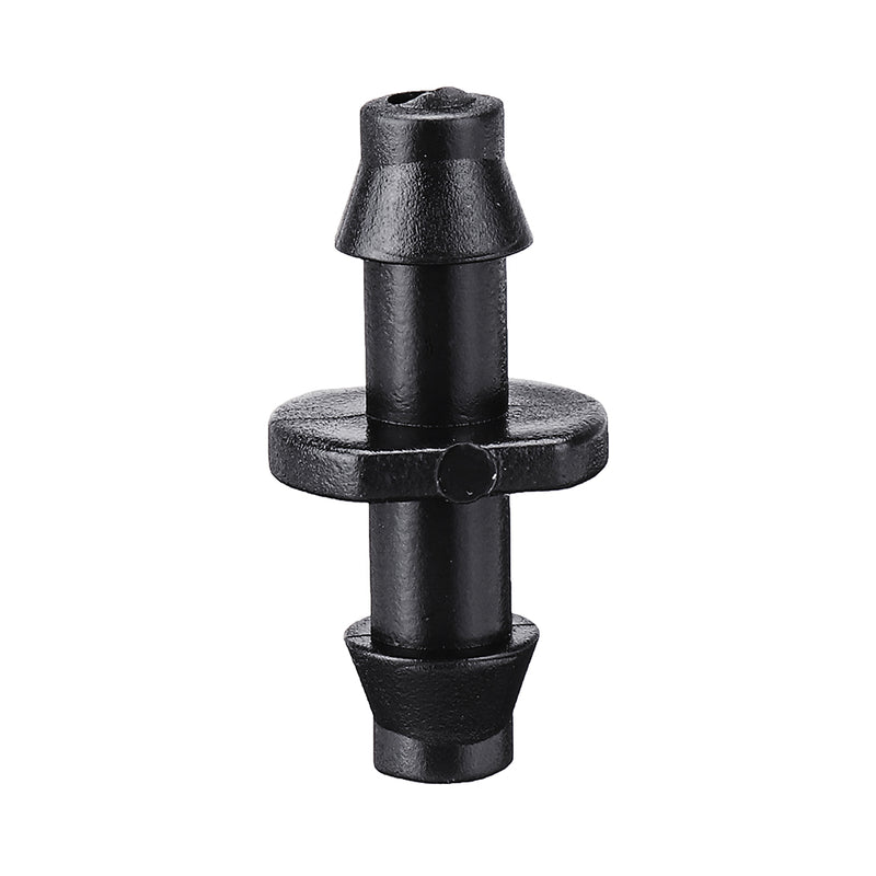 50Pcs 1/4 Inch Irrigation Connector Straight Barbed Double Way Joint Drip Irrigation 4/7 Hose Connector Hose Barb
