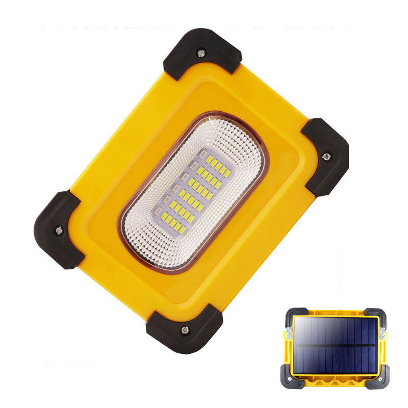 XANES 30A 60W 1200LM Solar/USB Rechargeable COB LED Work Light Magnetic LED Floodlight Spot Flashlight Power Bank