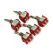 Wendao MTS-203 AC 120V 5A 6 Pins Toggle Rocker Switch Red ON/OFF/ON DPDT 5pcs