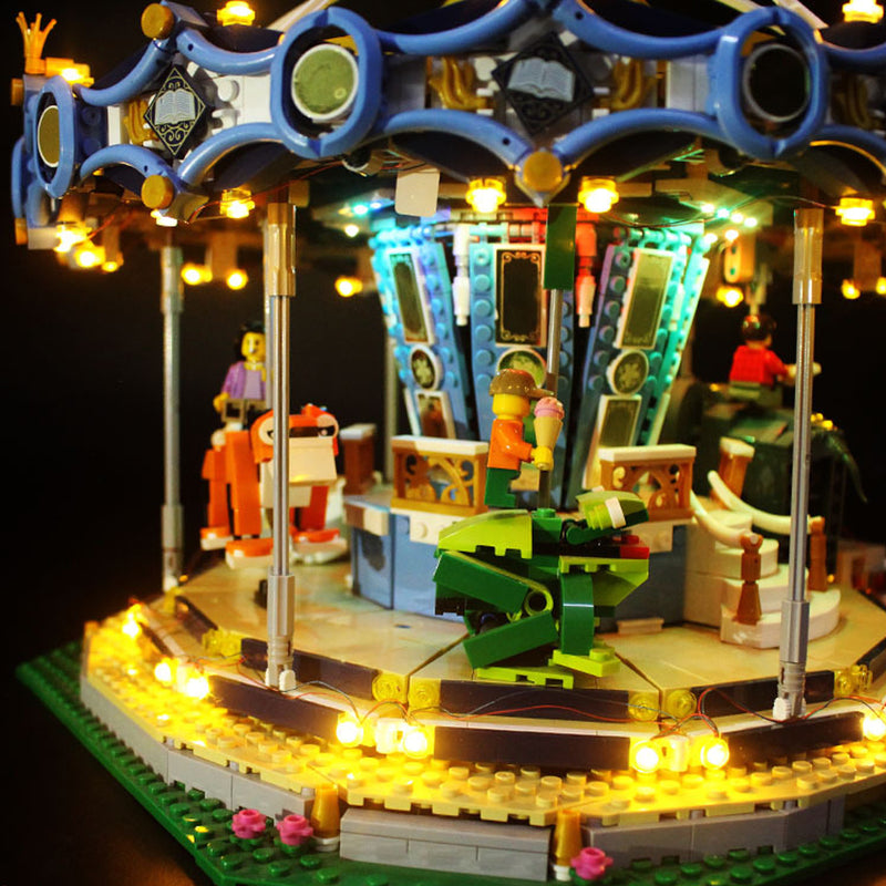 LED Light Lighting Kit ONLY For LEGO 10257 Merry-go-round Building Bricks Toys