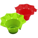 Popcorn Popper Maker DIY Silicone Popcorn Maker Fold Bucket Red Kitchen Storage Container