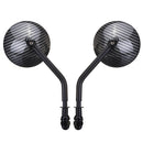Diameter 85mm Retro Round Rearview Motorcycle Mirrors Long/Short Handle For Harley Davidson