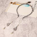 Elegant Hair Band Sweet Flower Pearl Pendant Fake Earrings Headbrand Hair Accessories for Women Girl