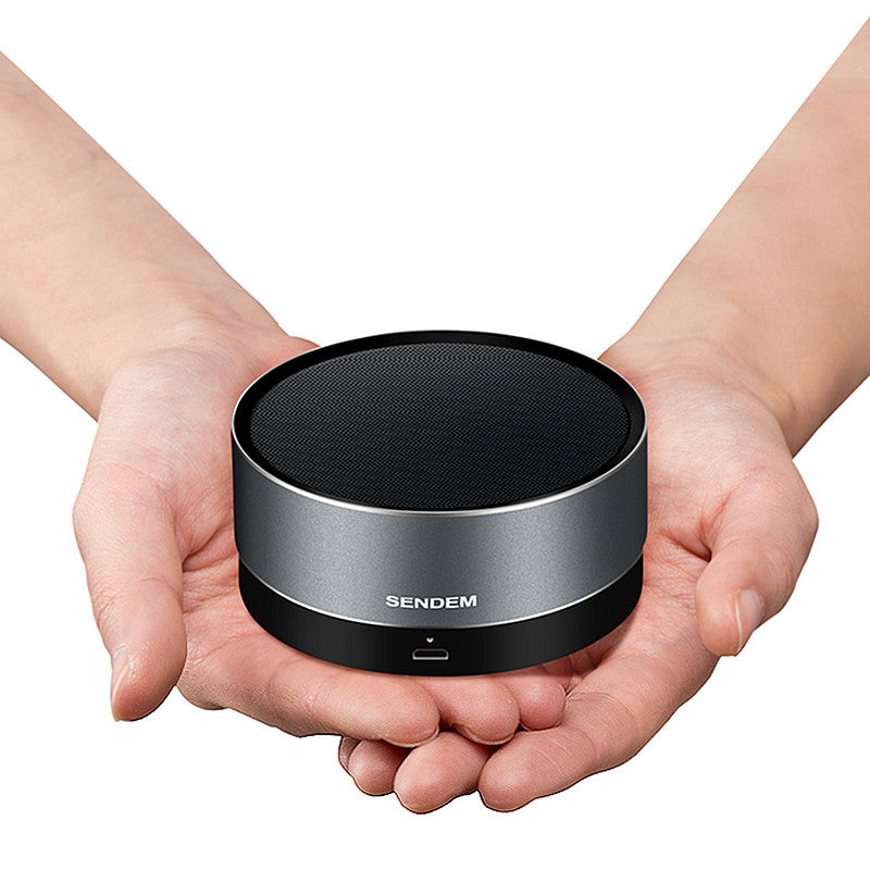 F3 Metal Wireless bluetooth Speaker Portable Subwoofer HIFI Handsfree AUX TF Card Speaker With Mic