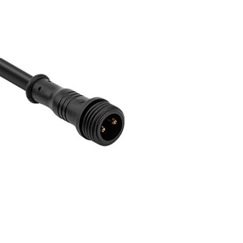 Small Size 2 Pin 3A 22AWG Waterproof IP67 Female And Male Connector with Cable Wire
