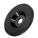 Drillpro Black 100x16/110x22mm Plane Wood Carving Disc Tungsten Carbide Shaping Disc Angle Grinding Wheel Sanding Carving Rotary Tool Abrasive Disc for Angle Grinder