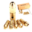 Drillpro 8pcs 0.5-3mm Small Electric Drill Bit Collet Micro Twist Drill Chuck Set with Allen wrench
