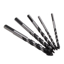 5pcs 6-12mm Black Triangle Twist Drill Bit Concrete Glass Ceramic Tile Marble Drill Bit