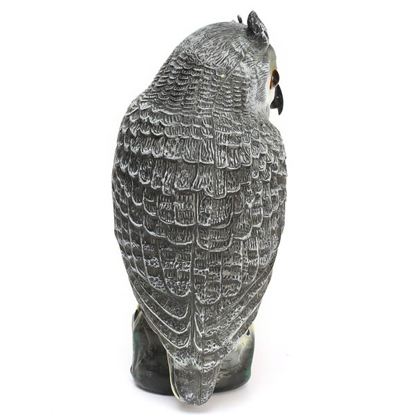 43cm Garden Protection Pest Repellent Bird Scarer Artificial Resin Owl Courtyard Landscape Ornament