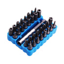 Drillpro 33pcs Magnetic Screwdriver Bit Set Torx Hex Star Spanner Tri Wing Electric Screwdriver Hex Bits with Holder