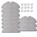 10PCS Mop Cloths 12PCS Water Tank Filters for Roborock Robot Vacuum Cleaner