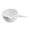 100ml Ceramic Crucible Basin Refractory Casserole Container Dish w/ Handle Flat Bottom Melting Casting Refining